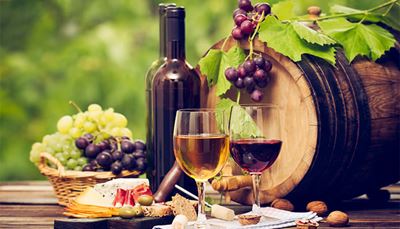 beczka, orzechwłoski, korkociąg, winogrona, winiarstwo, pnącze, wino, korek, butelka, oliwka, kosz, ser