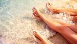 пети, стъпало, плисък, пръсти, крака, коляно, пищял, пясък, плаж, вода