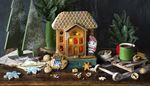 gingerbreadhouse, nutcracker, snowflake, mouseking, drink, christmas, nutshell, roof, mug, fir, sled