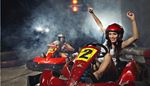 competition, two, helmet, steeringwheel, winner, pedal, three, trafficlight, karting, track, kart