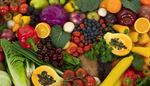 broccolo, ciliegia, mirtilli, prezzemolo, lattuga, more, verdura, arancia, papaia, banana, cipolla, mela